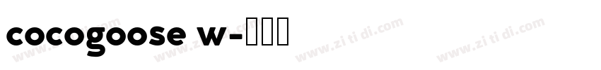 cocogoose w字体转换